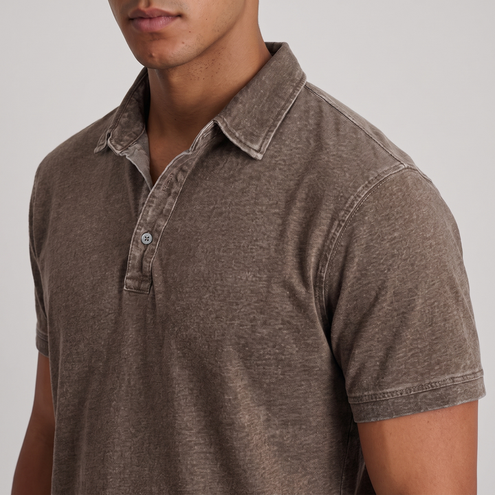 Charnley | Entspannten Polo-Shirt für Männer – Vintage-Farben