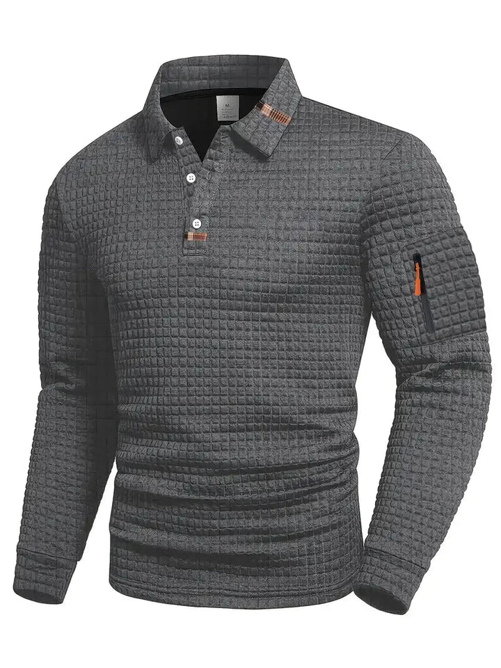 Aaron | Polohemd mit Ärmelreißverschlusstasche