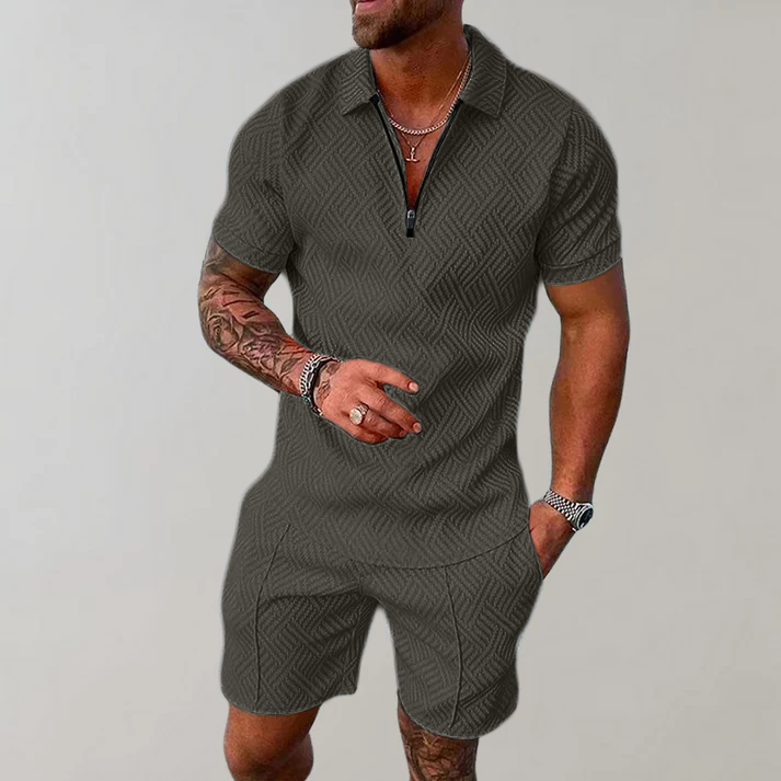 Dylan | Polo Shirt und Shorts Set für Herren – Modernes Design