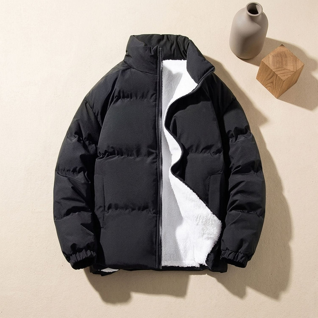 Thomas | Herren Pufferjacke mit Fleecefutter und Stehkragen