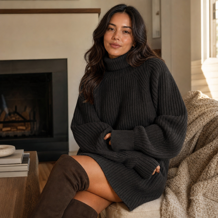 Cozyelle | Hochfertig Strickkleid – Gemütlicher Look für jede Gelegenheit