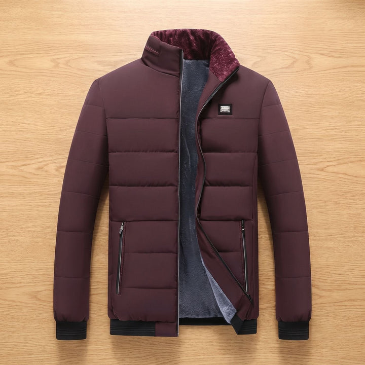 Dominik | Steppjacke für Herren – Gefütterte Winterjacke mit Stehkragen