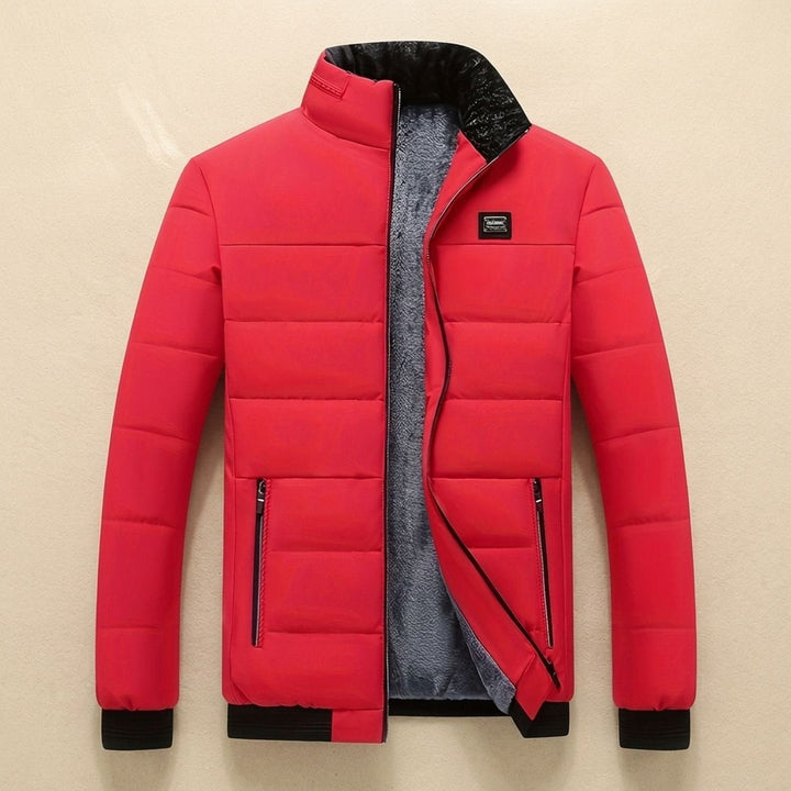 Dominik | Steppjacke für Herren – Gefütterte Winterjacke mit Stehkragen