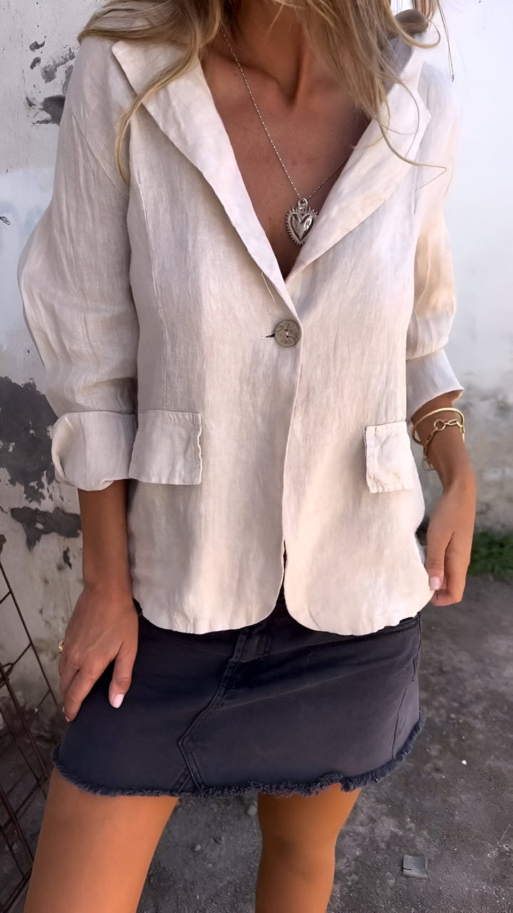 Clara | Minimalist and Versatile Linen Blazer