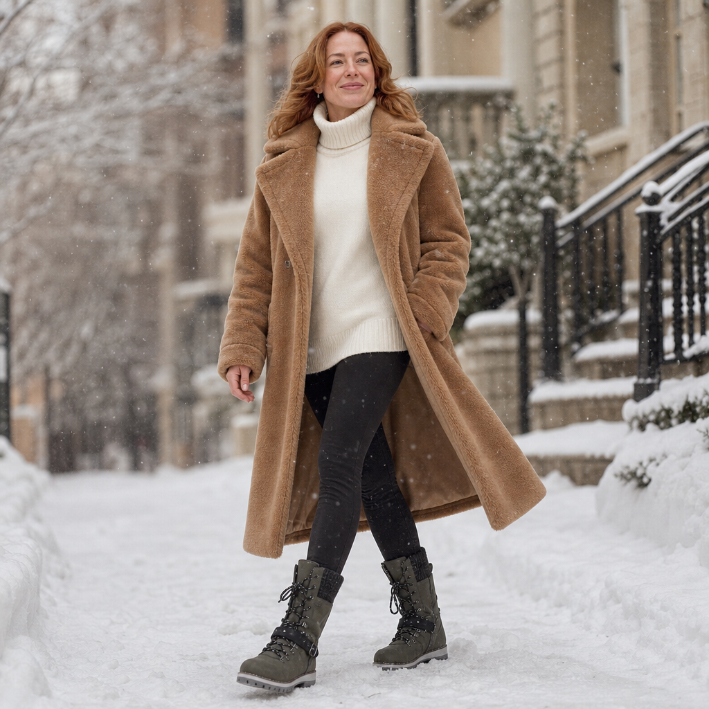Cozette | Knit-Shaft Boots – Bequeme Winter Chelsea für Damen