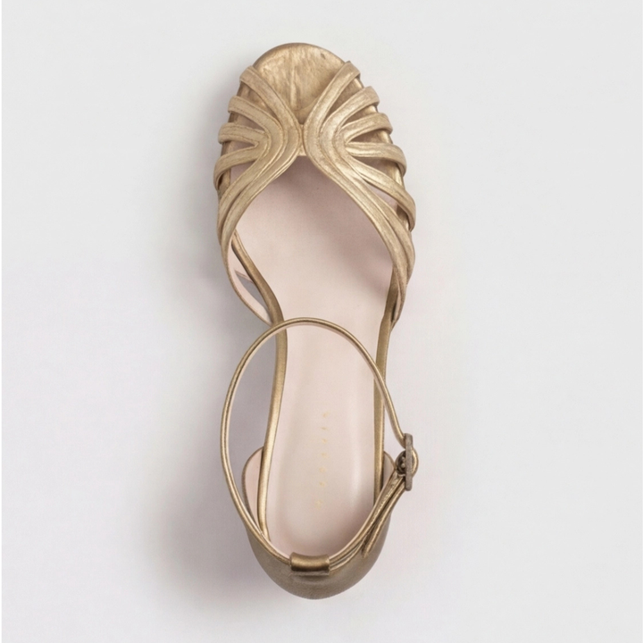 Megan | Block Heel Sandalen – Stilvolles Woven Design für Frauen