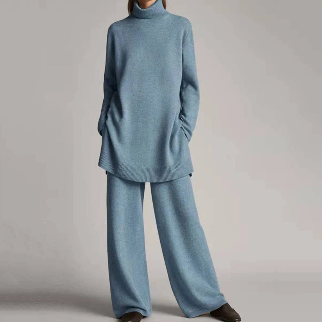 Leonie | Cozy and Elegant Two-Piece Knitted Set with Turtleneck
