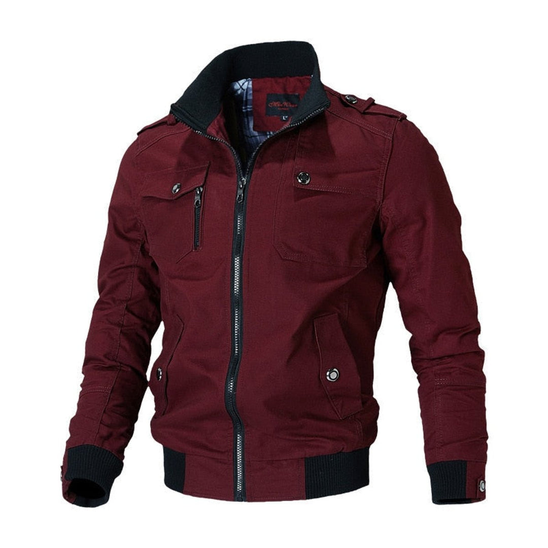 Simon | Military Men’s Bomber Jacket with Functional Utility Style