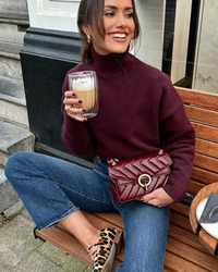 Andrea | Lockerer Rollkragenpullover aus Weichem Strick