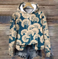 Nadine | Farbenfroher Und Gemütlicher Jacquard-Kapuzenpullover