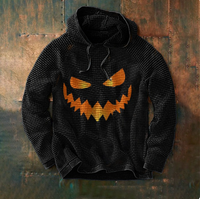 Leon | Lässiger Herren-Hoodie mit Auffälligem Halloween-Motiv
