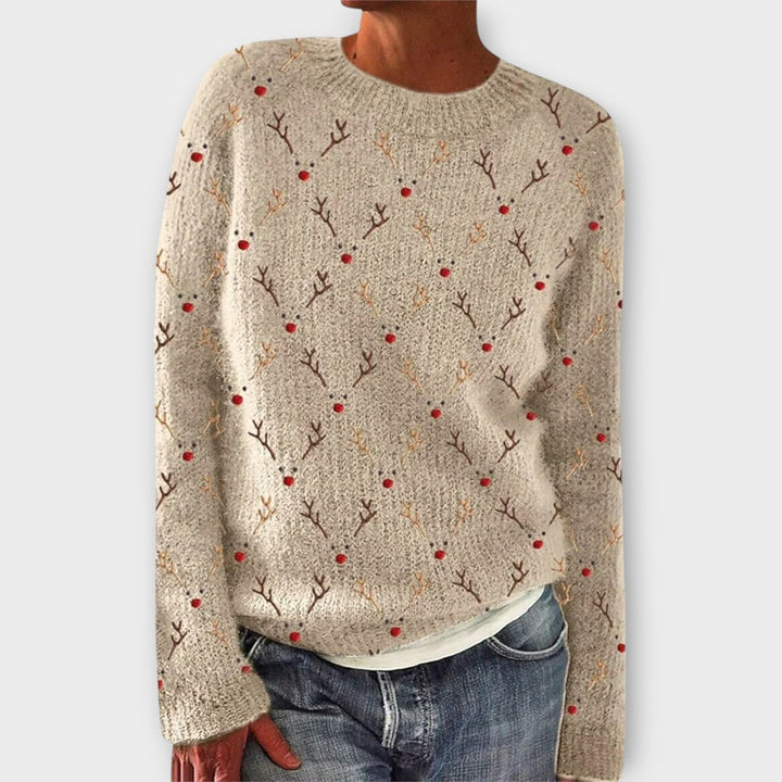 Simone | Weihnachts-Pullover – Gemütlicher Strickstil für Frauen
