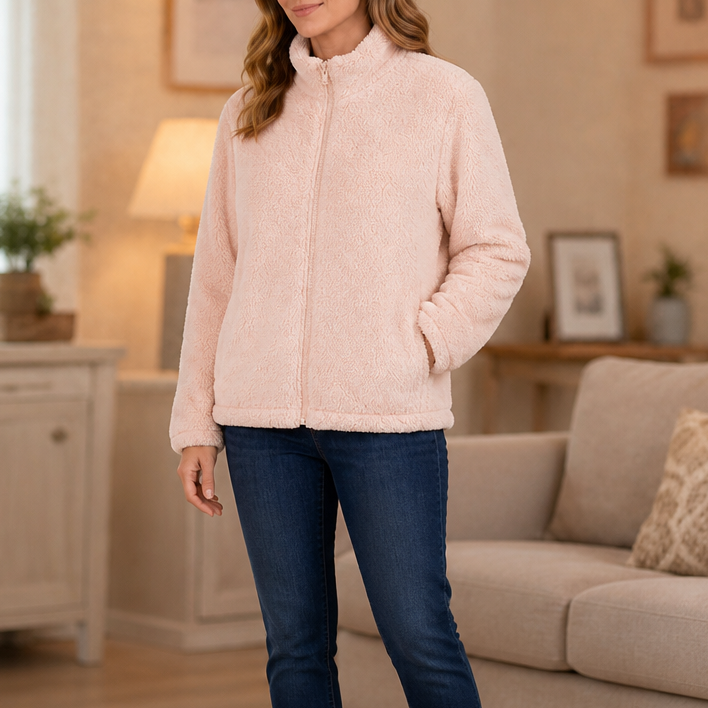 Velora | Fleecejacke mit Stehkragen – Weich und Warm für Frauen