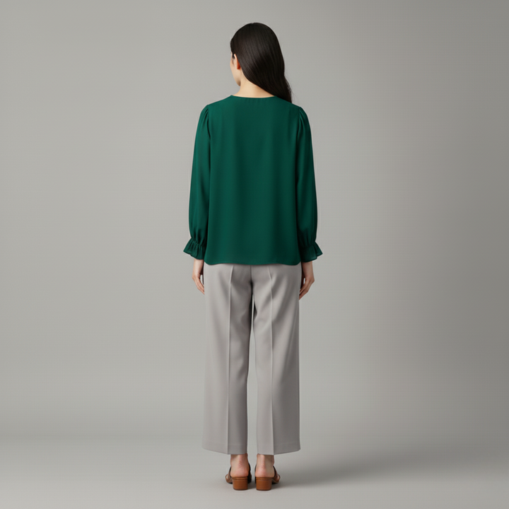 Luna | Bequeme Langarmbluse