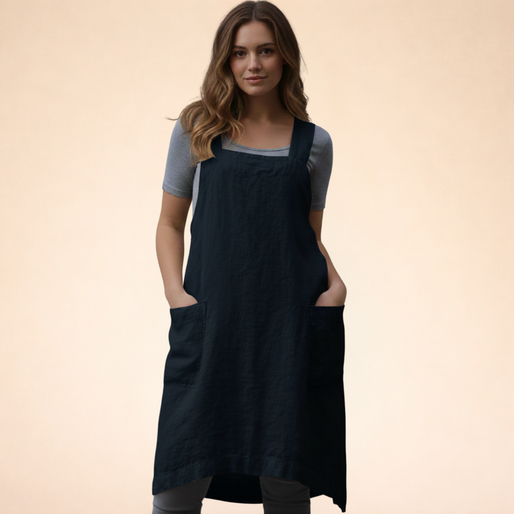 Sandra | Elegant Comfortable Apron Dress