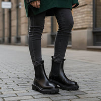 Charlotte | Bequemer Damen Chelsea-Stiefel Mit Profilsohle