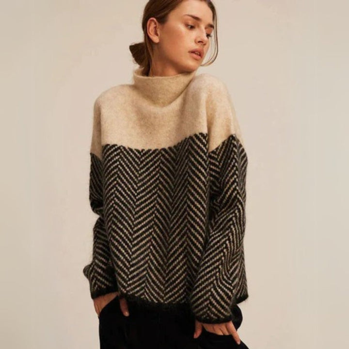 Greta | Rollkragen Pullover – Eleganter Oversized Schnitt für Damen