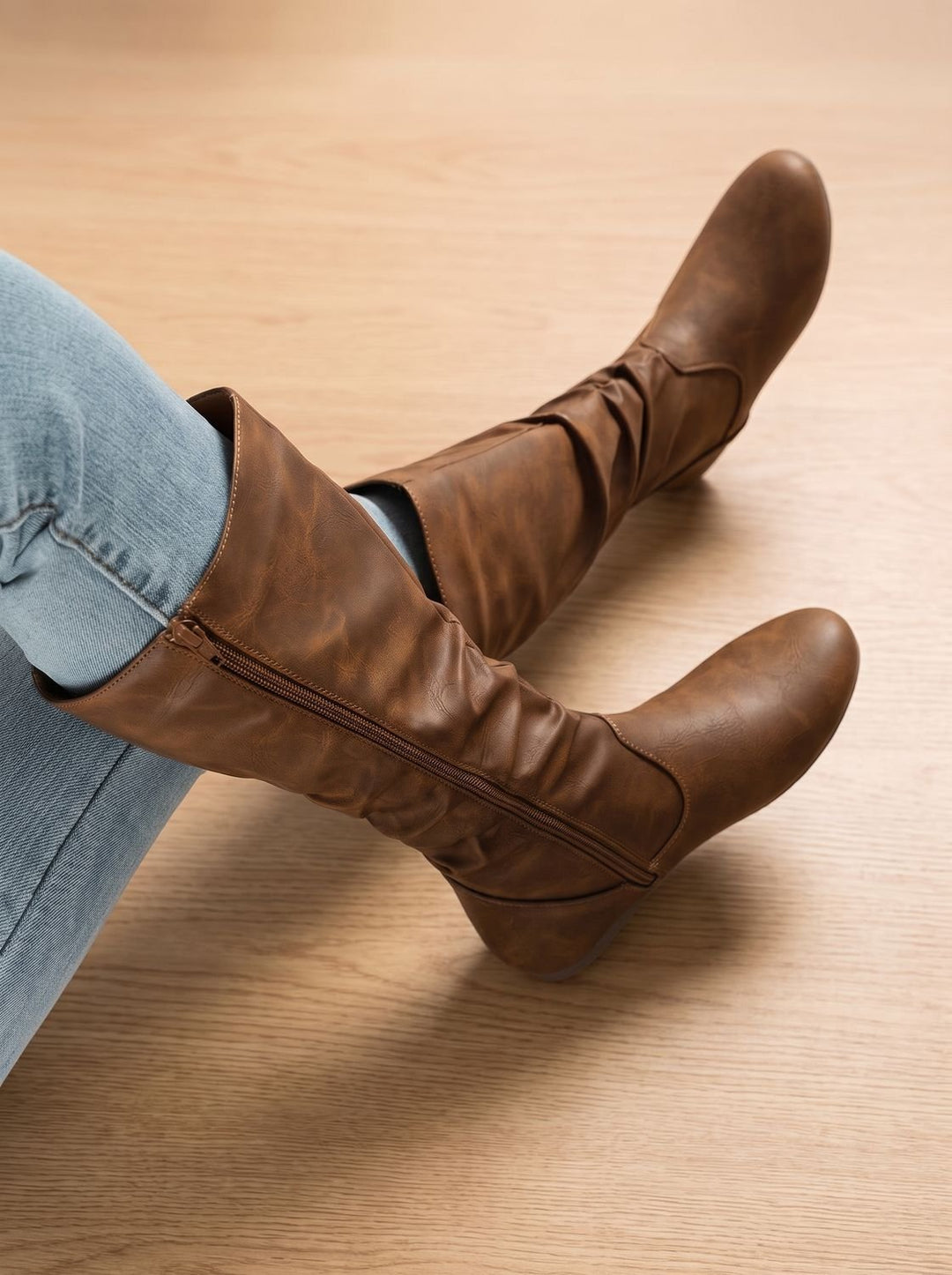 Harper | Slouchy Flat Knee High Boots für Frauen
