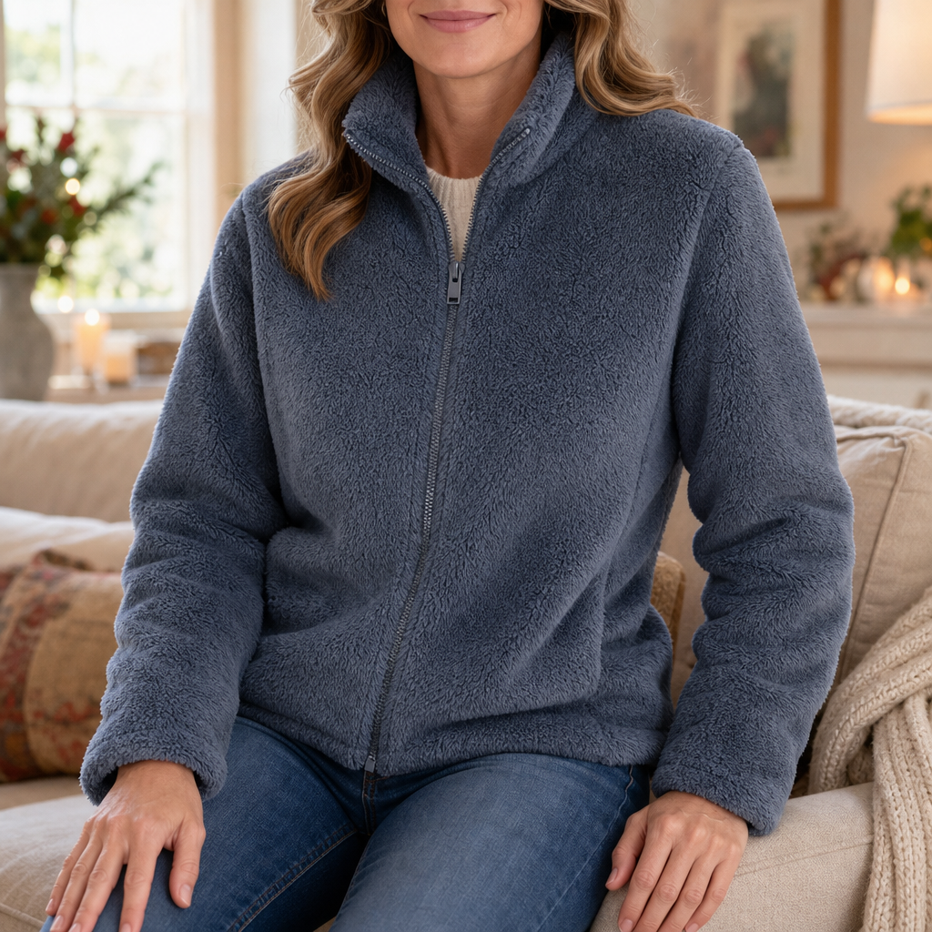 Velora | Fleecejacke mit Stehkragen – Weich und Warm für Frauen