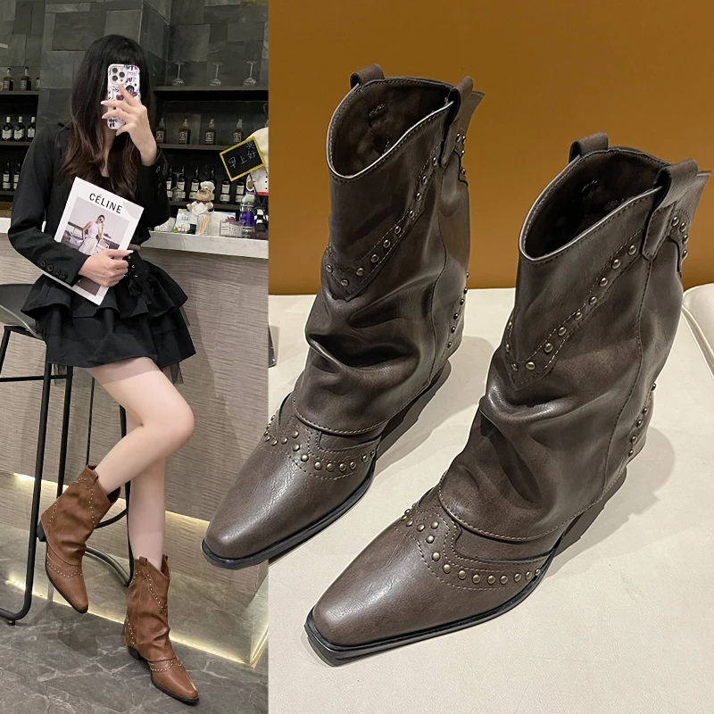 Valentina | Striking Western Boots with Studs for Women