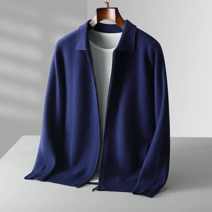 David | Modern and Elegant Men's Cardigan with Zipper