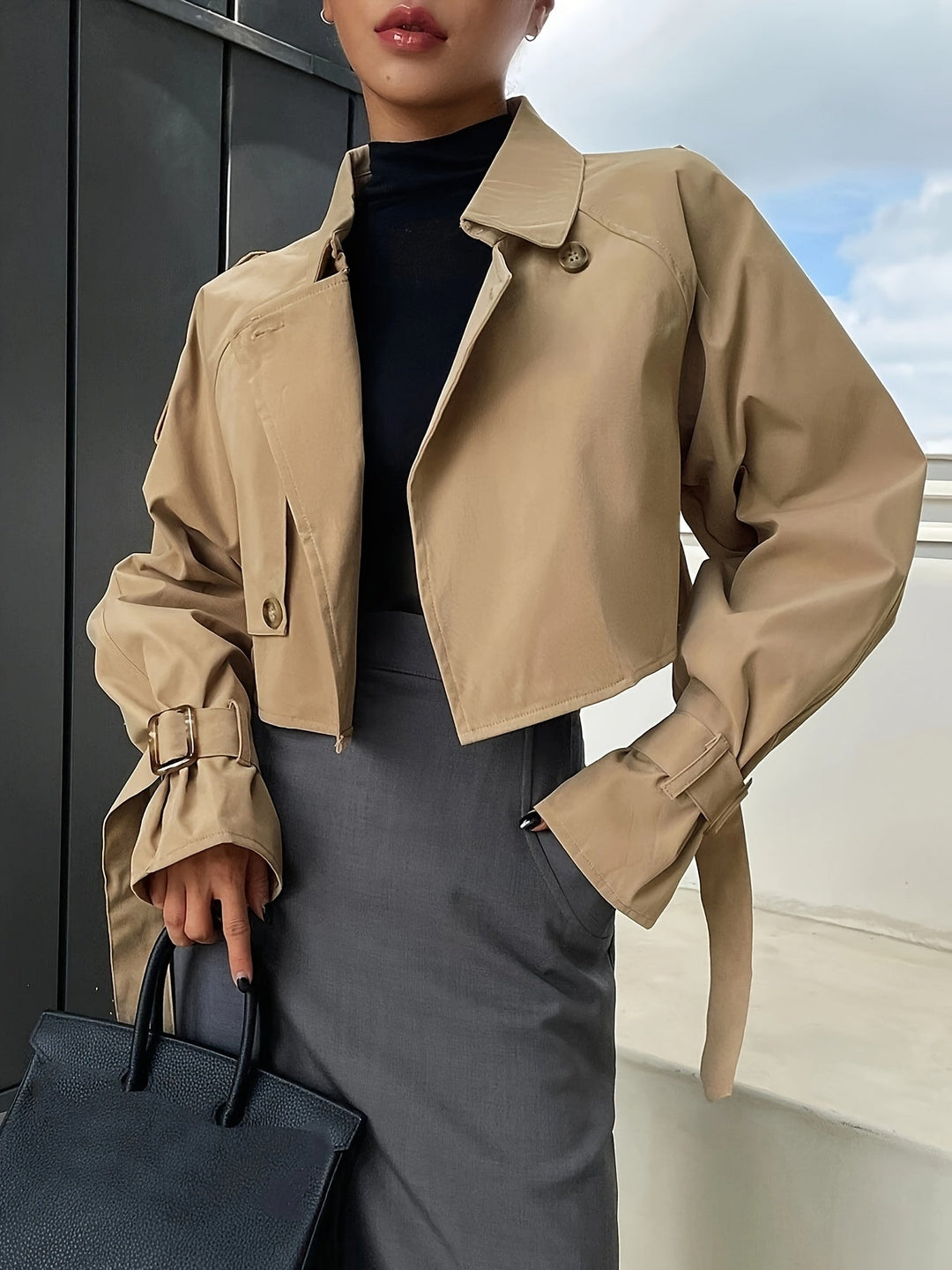 Madeline | Short Elegant Trench Coat with a Feminine Silhouette