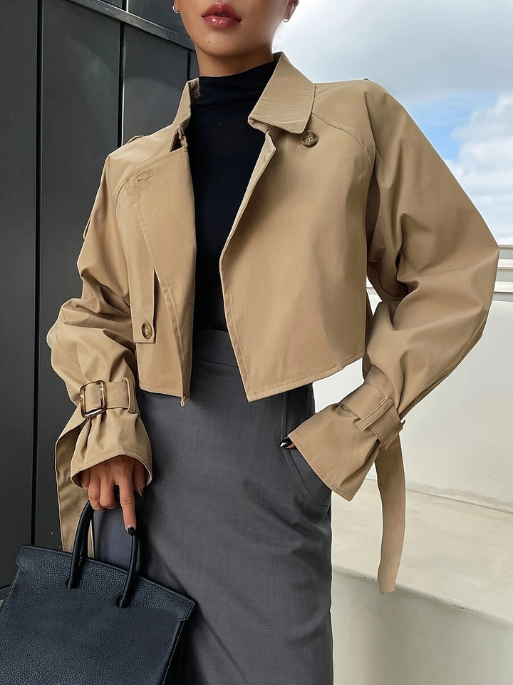 Madeline | Short Elegant Trench Coat with a Feminine Silhouette