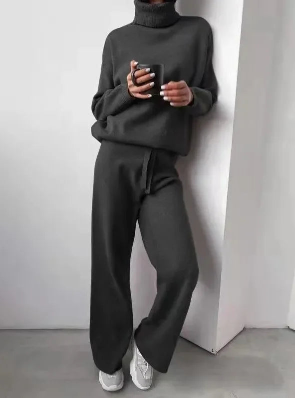 Elena | Elegant and Cozy Two-Piece Set with Turtleneck
