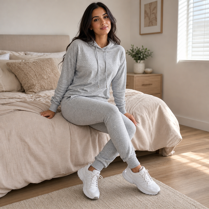 Easewear | Hooded Top And Slim-Pant Lounge Set für Damen