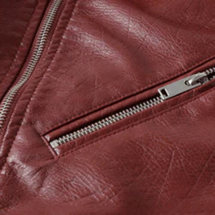 Rosie | Cropped Biker Jacket – Stylish Faux Leather for Women