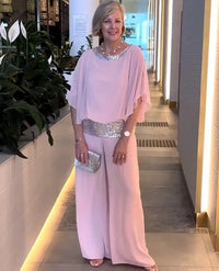 Katrin | Elegant, Flowing Two-Piece Set with Wide-Leg Trousers