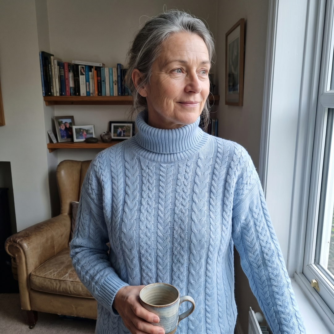 VIVARA | Cashmere Knit – Eleganter Turtleneck Pullover für Frauen