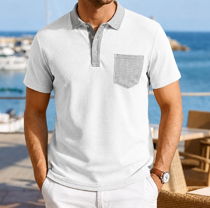 Harrison | Polo-Shirt mit Kontrasttasche für Herren