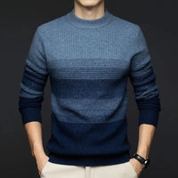 Julian | Herren Strickpullover aus Reiner Wolle mit Farbverlauf