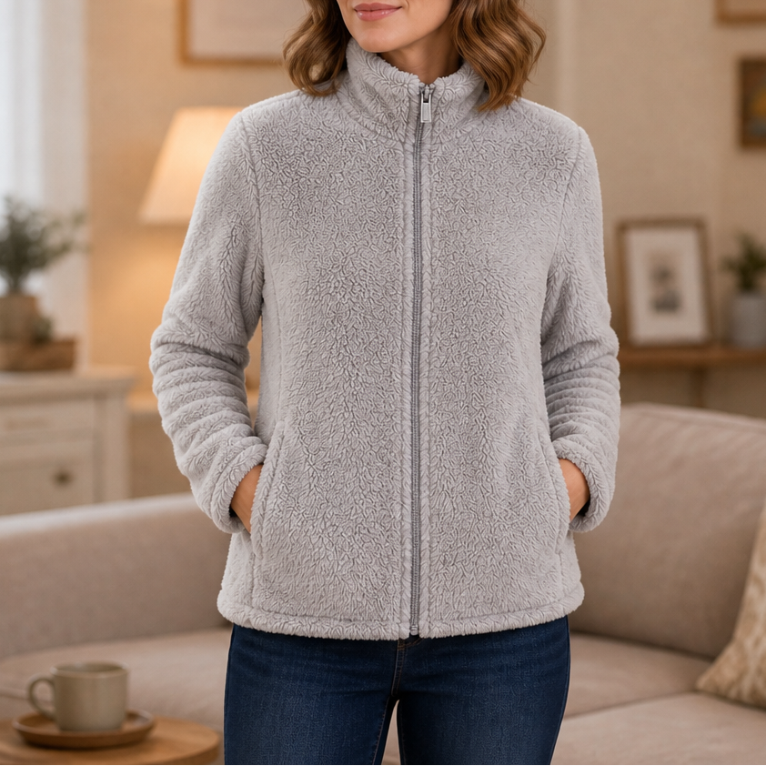 Velora | Fleecejacke mit Stehkragen – Weich und Warm für Frauen