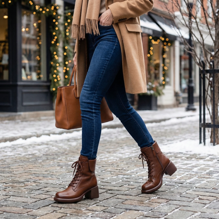 Vintara | Vintage Ankle Boots – Fleece-Lined Komfort für Frauen