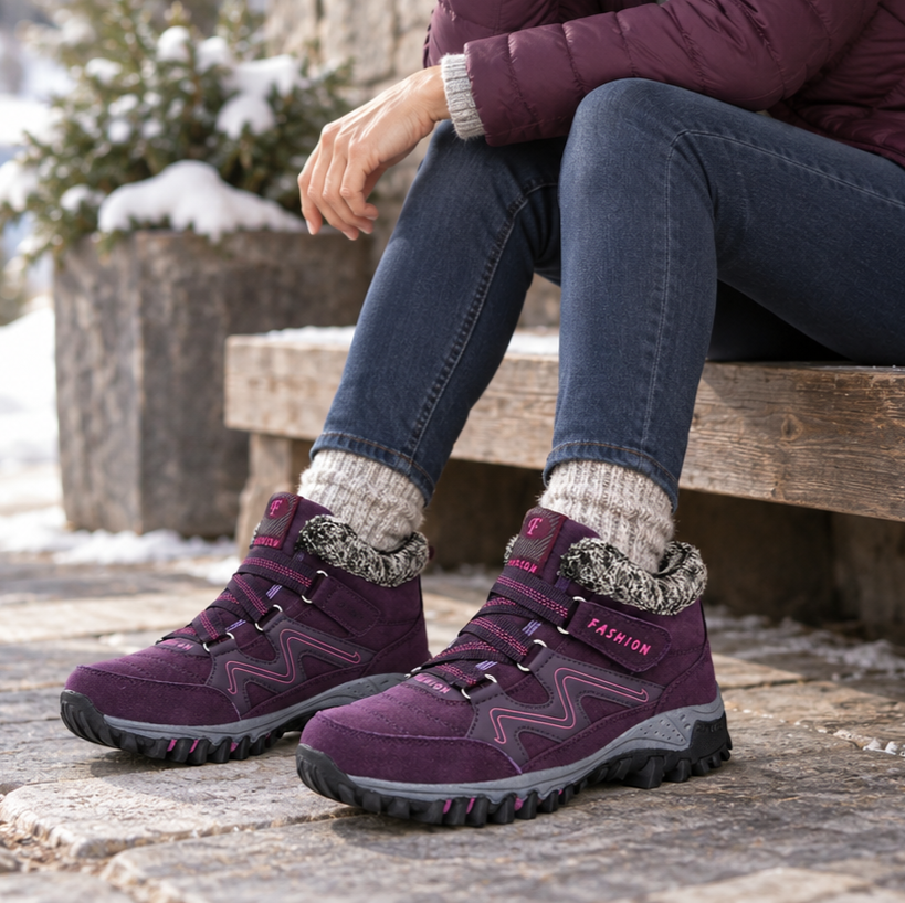 Cozywalk | Fleecefutter Look Non-Slip Ankle Boots für Damen