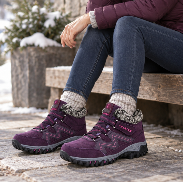 Cozywalk | Fleecefutter Look Non-Slip Ankle Boots für Damen