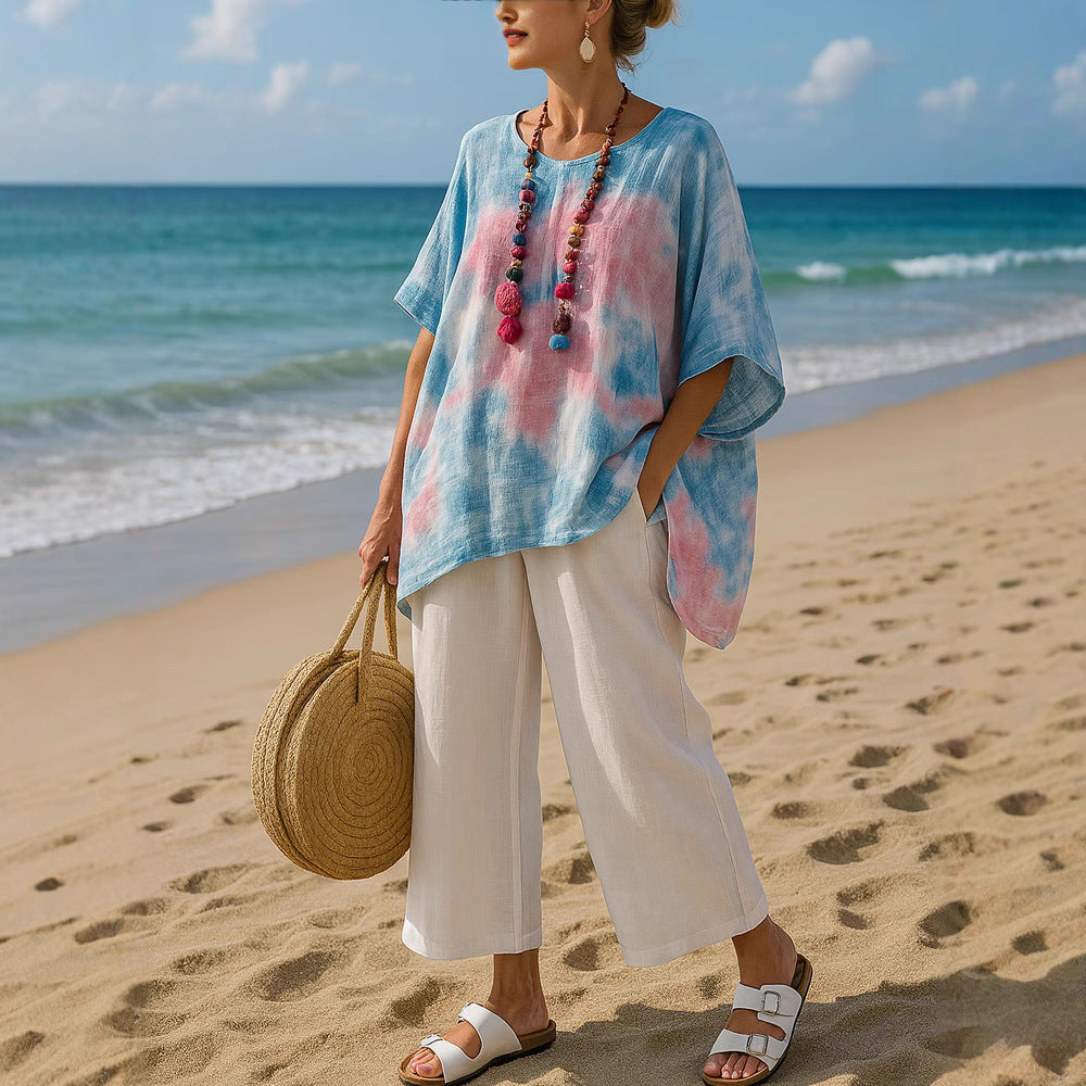 Victoria | Modern and Flowing Asymmetrical Tunic Top