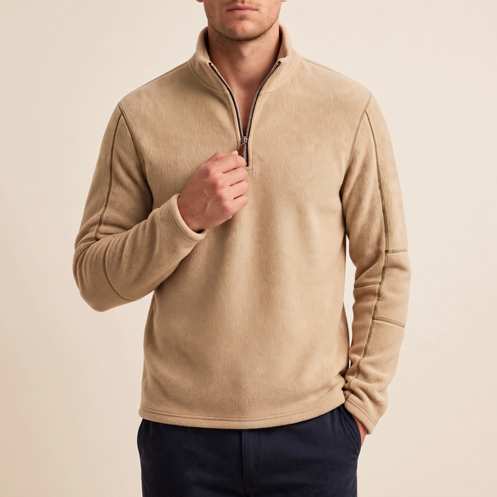 Hollingworth | Fleece Pullover – Bequemer Quarter Zip für Männer