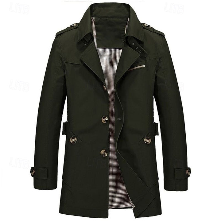 Lenny | Single-Breasted Trench Coat – Timeless Style for Men