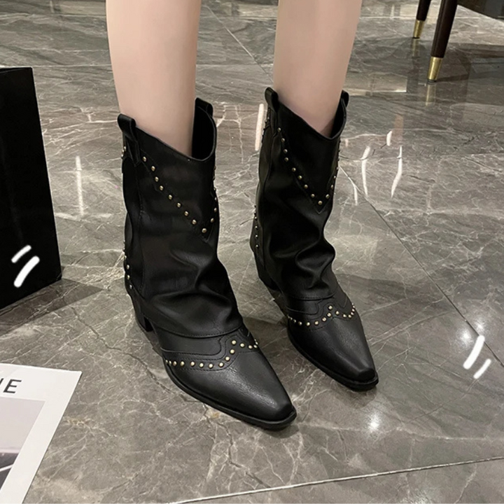 Valentina | Striking Western Boots with Studs for Women