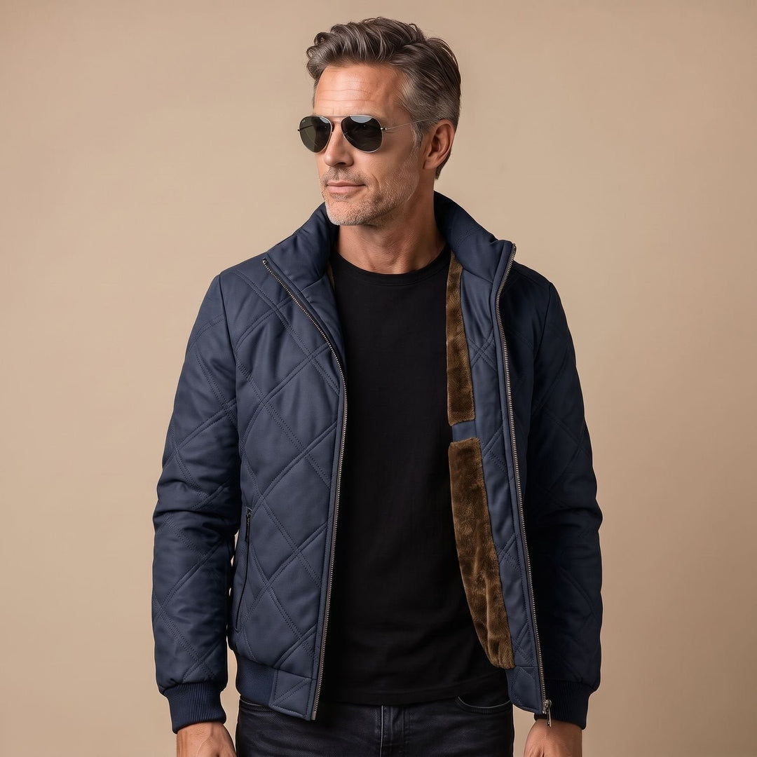 Maximilian | Steppjacke für Herren mit wärmendem Fleece-Innenfutter