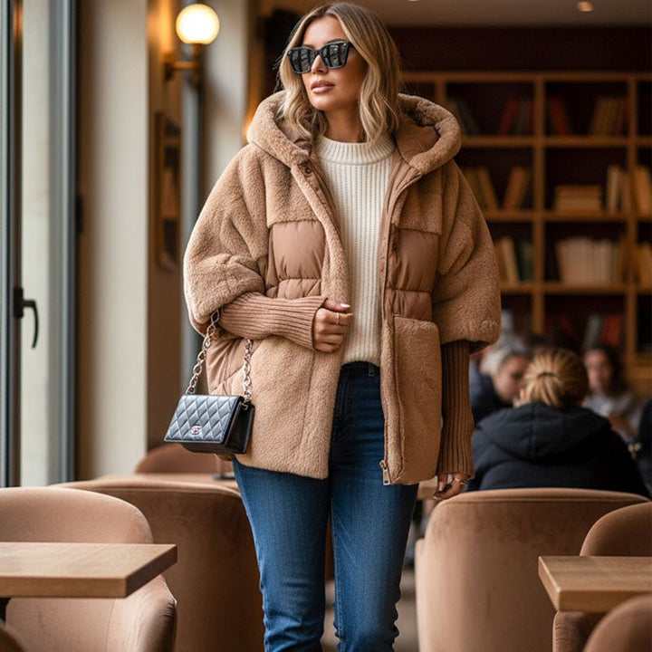 Cozevia | Oversized Quilted Hooded Jacket für Damen