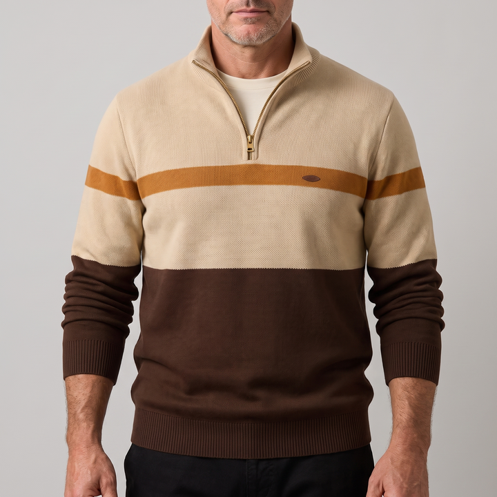 Elston | Quarter-Zip Pullover – Elegante Warmth für Männer