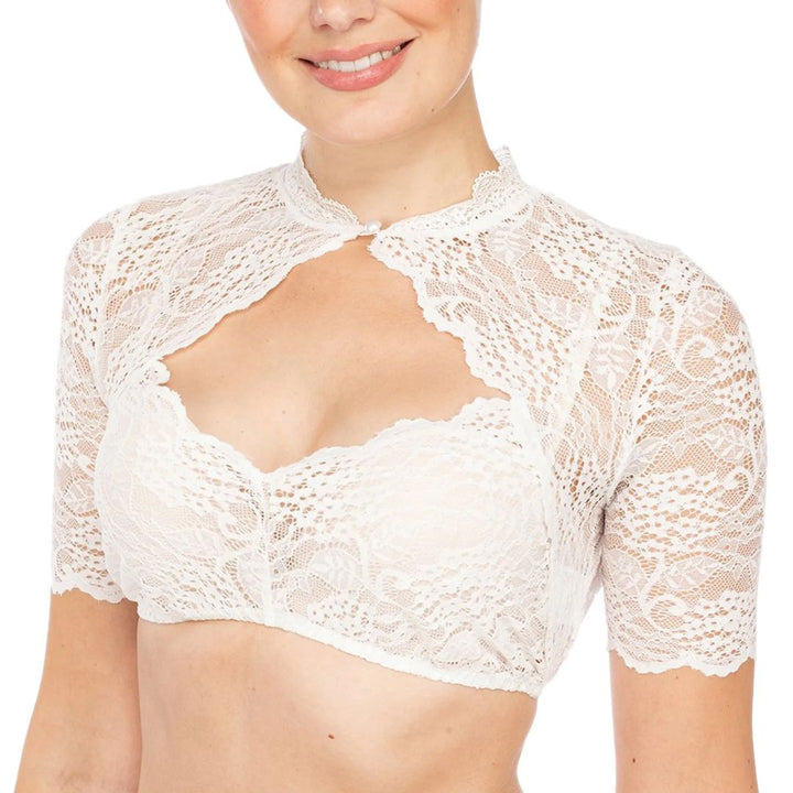 Julia | Oktoberfest Dirndl Blouse with Elegant Lace Details