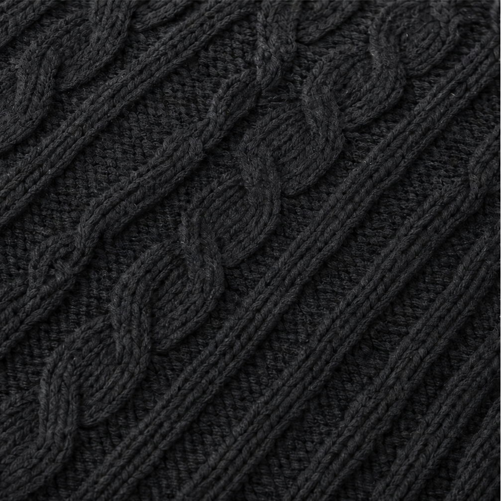 Cabelune | Poncho-Sweater – Bequeme Cable-Knit-Optik für Frauen