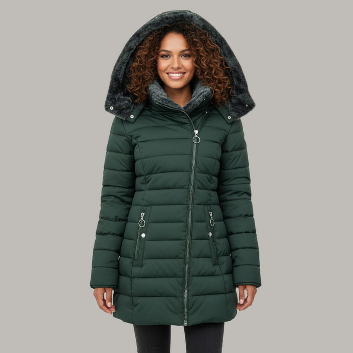 Gisela | Mantel mit Pelzfutter – Eleganter Winterstil