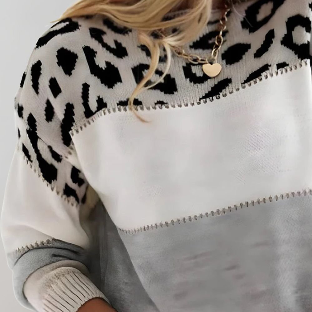 Cherry | Gemusterter Pullover – Trendiger Komfort für Frauen
