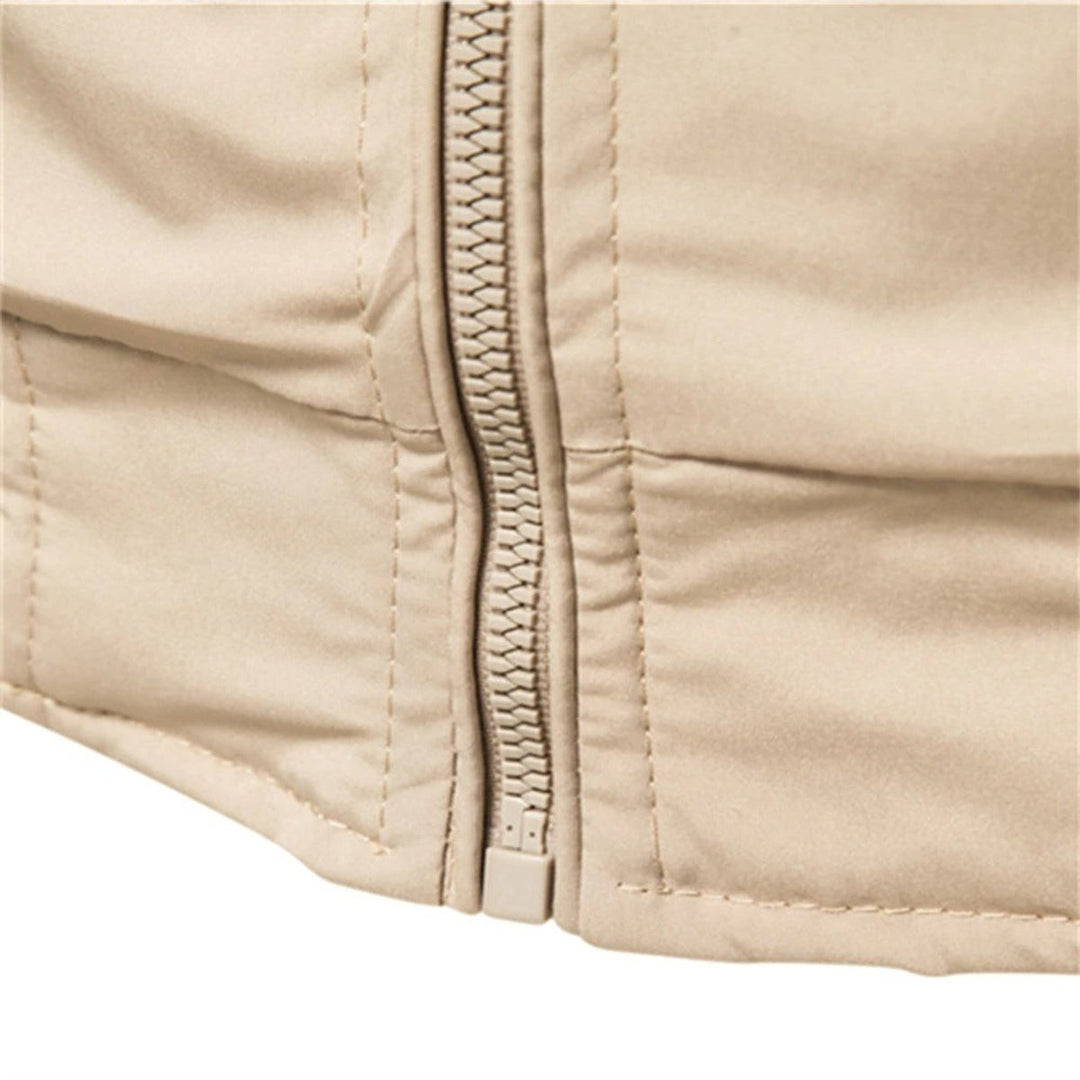 Sebastian | Casual Men’s Bomber Jacket with Contrasting Ribbed Details